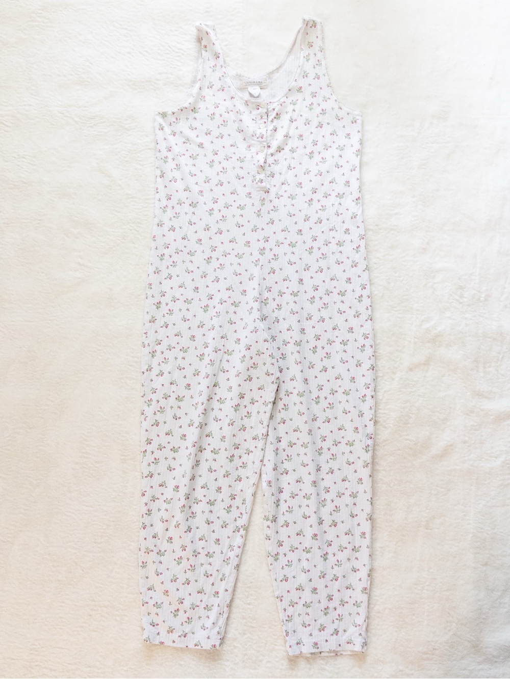 Vintage 90s Victoria’s Secret Country Cotton Floral Longjohns Medium - Picture 2 of 7